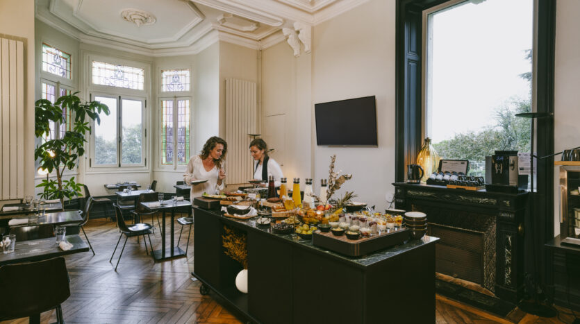 Slow Village Château des Forges buffet