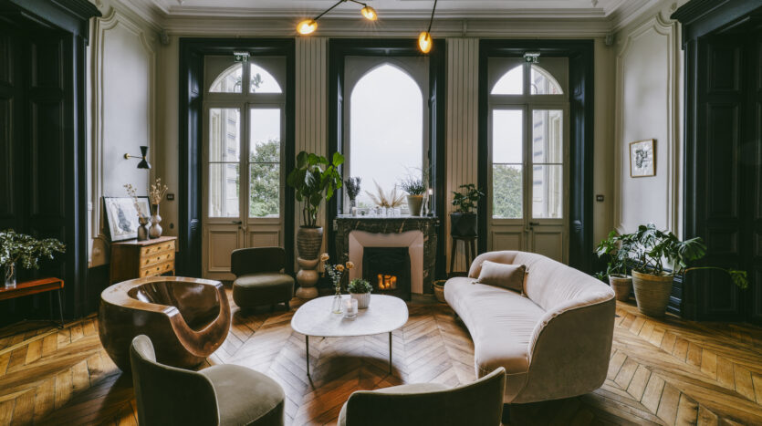 Slow Village Château des Forges salon detente